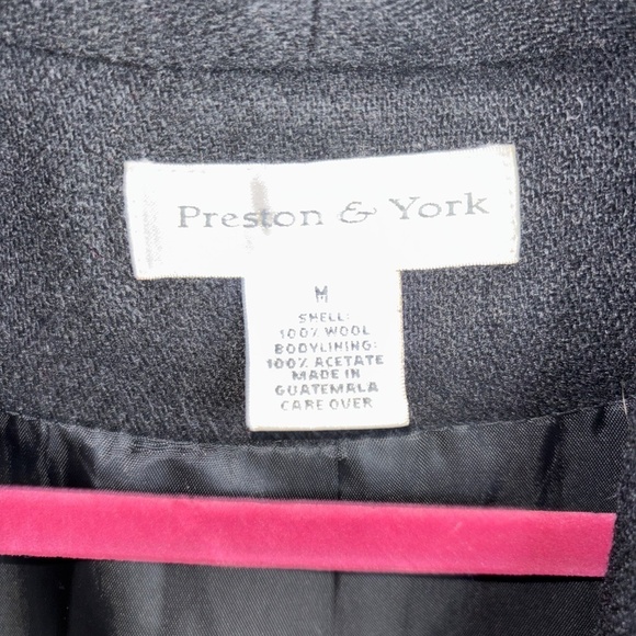 Preston & York stunning black medium wool coat - Picture 4 of 7